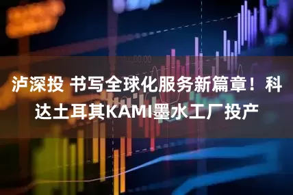 泸深投 书写全球化服务新篇章！科达土耳其KAMI墨水工厂投产